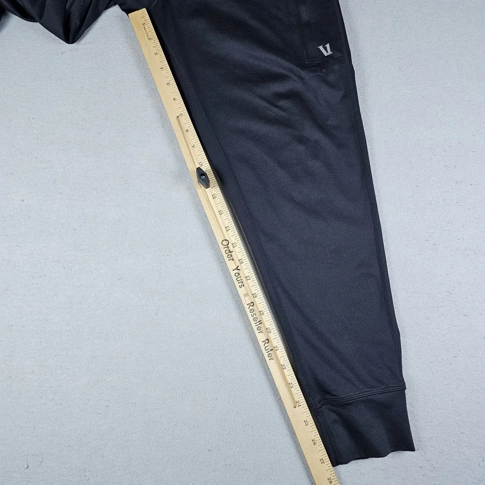 Vuori Sunday Performance Jogger Pants Mens Small Black Drawstring Pockets V416